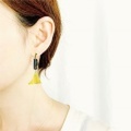 ピアス・イヤリング　brass×アバロンシェル E-pi-0011