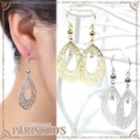 フルールプレートピアス josim