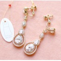 ブライダル【イヤリング】【ゴールド】　E-0924G