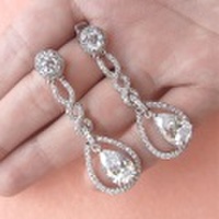 ブライダル【ピアス】【シルバー】　E-0907