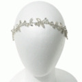 ブランド-LELET ny【ウェディング】【パーティ】ヘアアクセサリー◆クリスタルフォリエイジラインストンヘアバンド◆シルバー