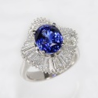 ブルーサファイア 4.65ct リング・指輪 12号 Pt900プラチナ 中央宝石鑑別書 【中古】 (232487)