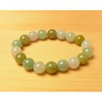 ブレスレット 糸魚川翡翠（いといがわひすい）ミックス 12φ 18玉 No.9