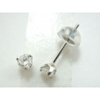 プラチナ　三本爪ダイヤモンド ピアス 彼女 誕生日 ジュエリー アクセサリー ∞ jka805