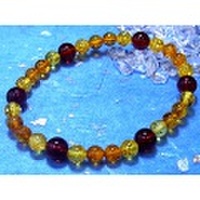 ミックスアンバーデザインブレス