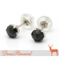 一粒ブラックダイヤ ピアス Pt900 D:0.30 D:0.30 【ダイヤモンド】【1粒】【プラチナ】【黒色】【レディース】【女性用】
