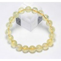限定再入荷!イエロープレナイトSAの10mmUPブレスレット 1 【天然石・パワーストーン】