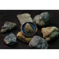 純銀　ダメイルナチュラルターコイズリング