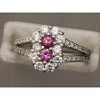 新着値下げ【PT900プラチナ】指輪 リング サファイア0.34ｃｔ ダイヤモンド0.80ｃｔ 6.4ｇ 12号 レディース 25831-0