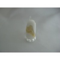 蜻蛉ガラス金白系リング