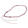 ペンダントトップ用調整紐 赤色 No.4