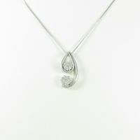 K18WG 2WAY ダイヤモンドネックレス10％引き