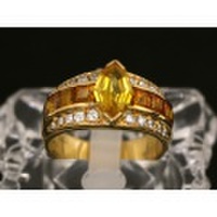 新着価格破壊値下げ【K18YG イエローゴールド】指輪 リング サファイア1.37ct サファイア1.41ct ダイヤ0.34ct 13号 7.8g レディース 10113-0