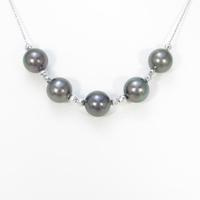 K18WG クロチョウパールネックレス