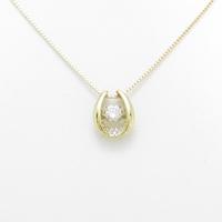 【新品】K18YG ダイヤモンドネックレス 0．223ct・H・SI1・GOOD