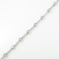 K18WG ダイヤモンドブレスレット