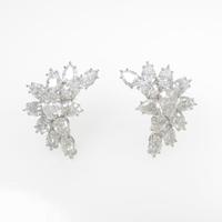 K18WG ダイヤモンドピアス