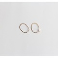 Small Oval Hoops Melissa Joy Manning　by SOURCE