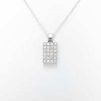 K18WG ダイヤモンドネックレス