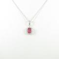 PT ピンクサファイヤネックレス