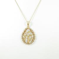 K18YG／PT ダイヤモンドネックレス