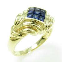 K18YG サファイヤリング