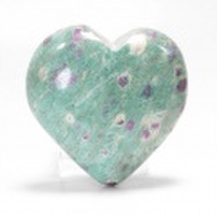 珍品!大特価!ルビー・イン・ゾイサイトのハート　 No.9　　 　sale14　　crystal1