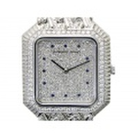 【AUDEMAS PIGUET オーデマピゲ】K18WG 純正ダイヤ 12Pサファイア クォーツ メンズ 71456-1