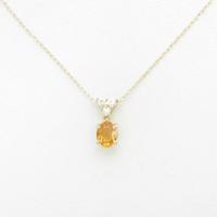 K18YG シトリンネックレス30％引き