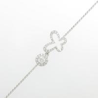 K18WG バタフライ ダイヤモンドブレスレット