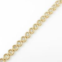 K18YG ダイヤモンドブレスレット