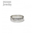 INDIAN JEWELRY ナバホ族アーティストの作品『NAVAJO STAMPED SILVER RING』【アメカジ・ネイティブ】IJ-119