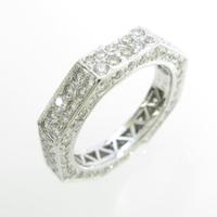 K18WG フルエタニティ ダイヤモンドリング