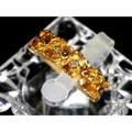 ☆誕生石11月新着【K18 イエローゴールド】 指輪 リング シトリン1.00ct ダイヤモンド0.10ct 4.6ｇ 16.5号 レディース 04925-0