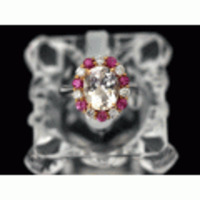 【K18WG ホワイトゴールド】指輪 リング マルチ ダイヤモンド0.38ｃｔ 6.4ｇ 8号 レディース 3702-0