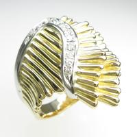 K18YG／PT ダイヤモンドリング