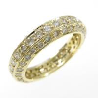 K18YG フルエタニティ ダイヤモンドリング10％引き