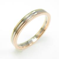 カルティエ スリーゴールド リング