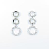 PT／K18WG ダイヤモンドピアス