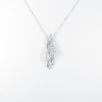 K18WG ダイヤモンドネックレス