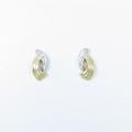 K18YG／PT ダイヤモンドピアス