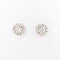 K18PG ダイヤモンドピアス 0．312ct・0．325ct・D・VS2・VERYGOOD5％引き