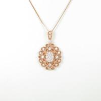 750PG／K18PG ダイヤモンドネックレス