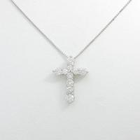 K14WG クロス ダイヤモンドネックレス10％引き