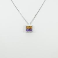 K18WG カラーストーンネックレス