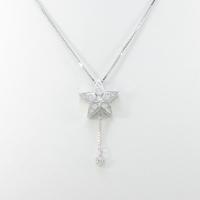 K18WG スター ダイヤモンドネックレス