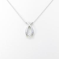 K18WG ダイヤモンドネックレス