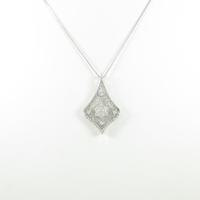 K18WG ダイヤモンドネックレス