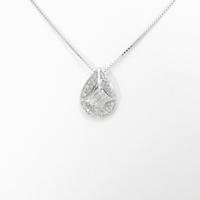 K18WG ダイヤモンドネックレス