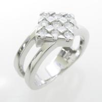 K18WG ダイヤモンドリング